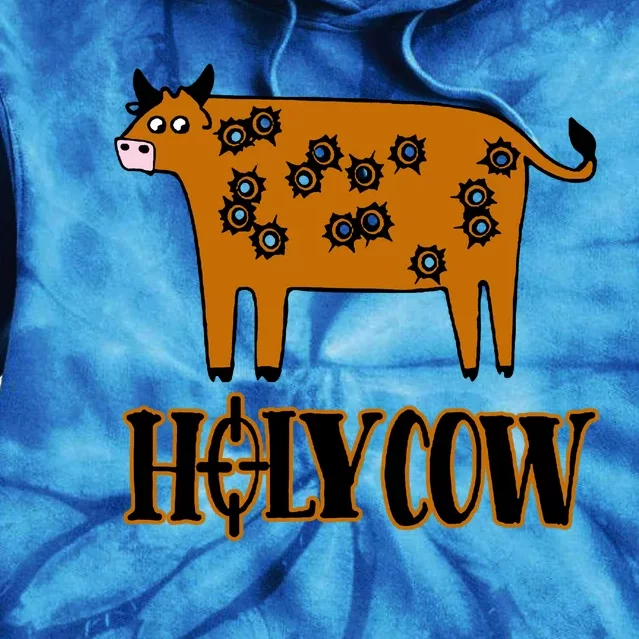 Funny Holy Cow Tie Dye Hoodie