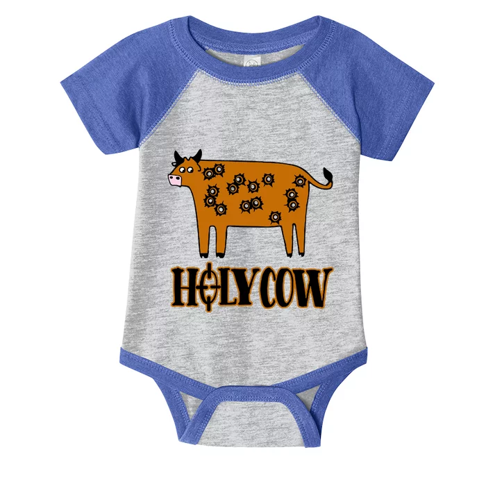 Funny Holy Cow Infant Baby Jersey Bodysuit