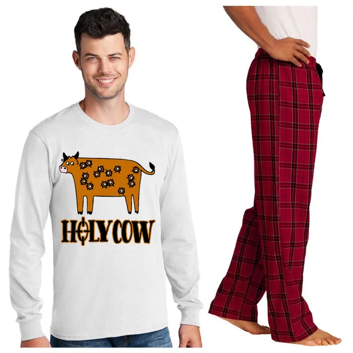 Funny Holy Cow Long Sleeve Pajama Set