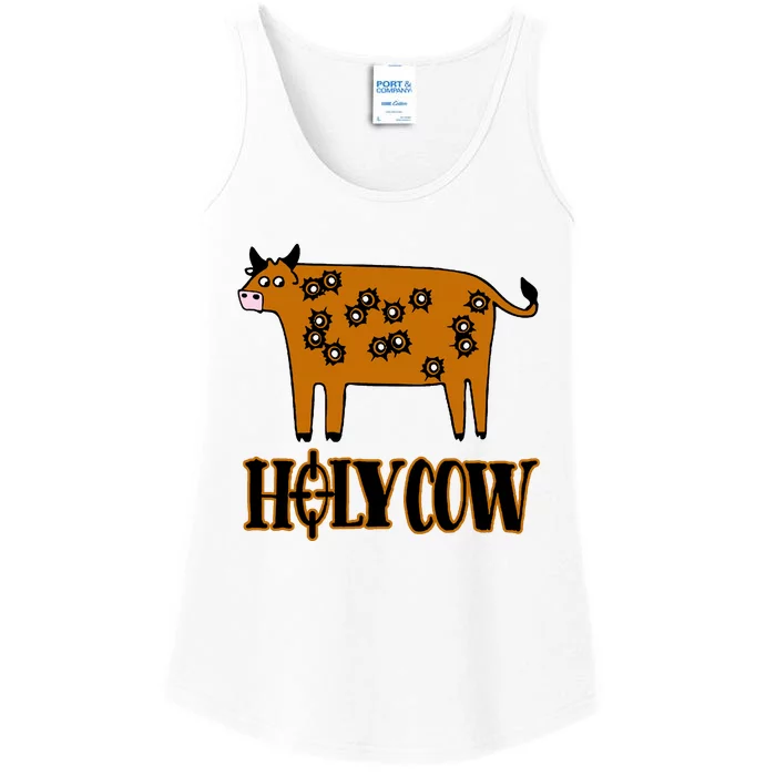 Funny Holy Cow Ladies Essential Tank