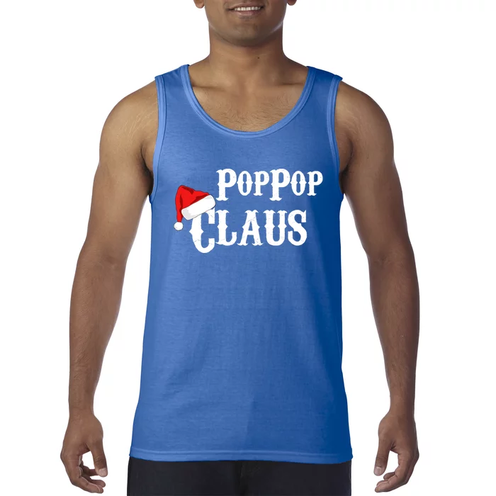 Funny Holiday Christmas Pop Pop Claus Santa Gift Tank Top