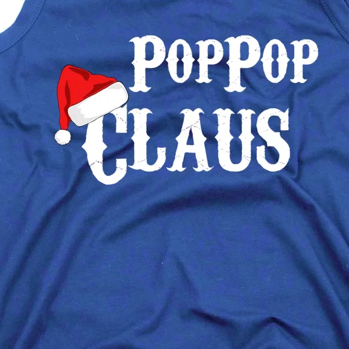 Funny Holiday Christmas Pop Pop Claus Santa Gift Tank Top