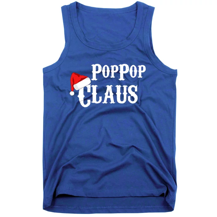 Funny Holiday Christmas Pop Pop Claus Santa Gift Tank Top