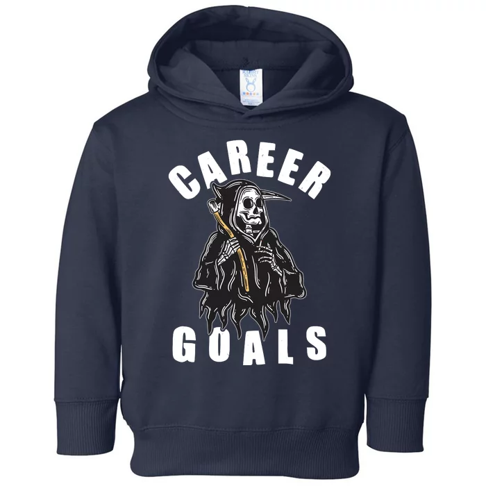 Funny Halloween Career Goals Grim Reaper Toddler Hoodie