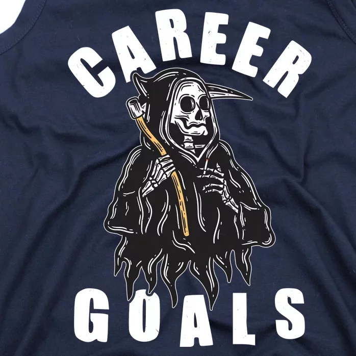 Funny Halloween Career Goals Grim Reaper Tank Top