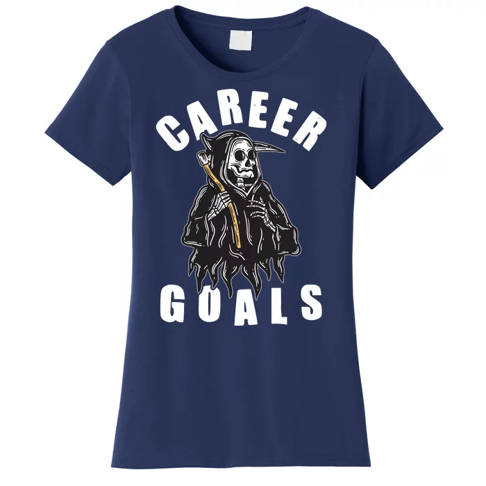 Funny Halloween Career Goals Grim Reaper Women's T-Shirt