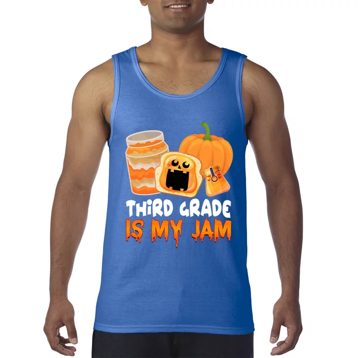 Funny Halloween Costume Team Third Grade Is My Jam 3Rd Grade Great Gift Tank Top