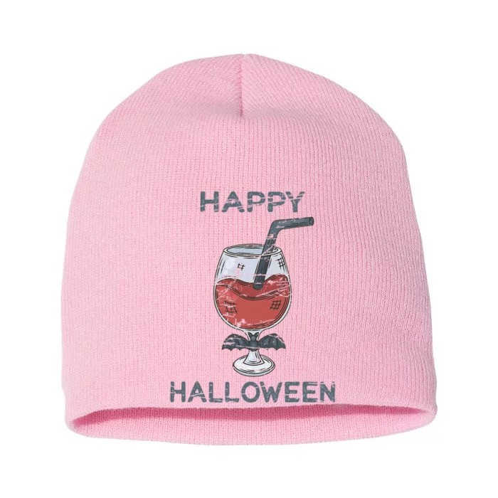 Funny Halloween Costume Party Drinking Short Acrylic Beanie