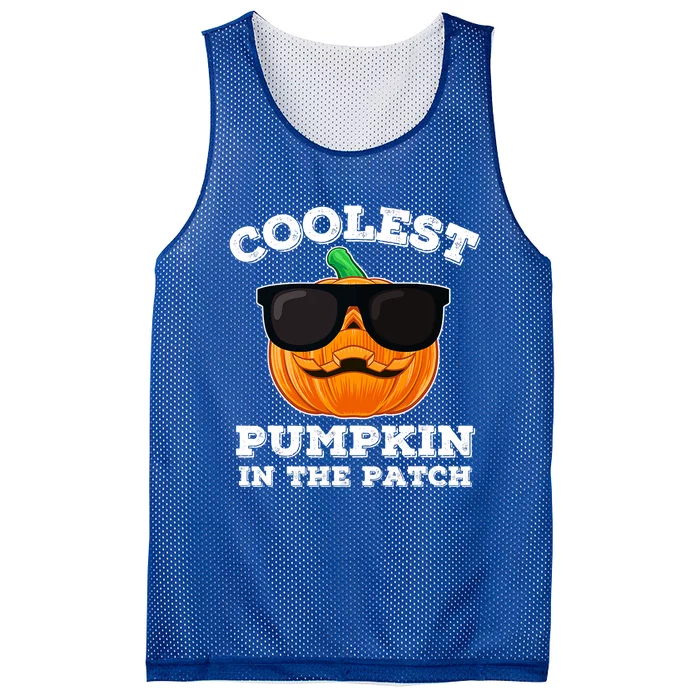 Funny Halloween Coolest Pumpkin In The Patch Gift Mesh Reversible Basketball Jersey Tank