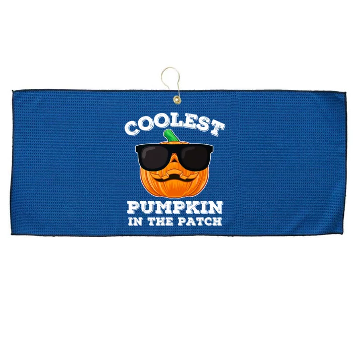 Funny Halloween Coolest Pumpkin In The Patch Gift Large Microfiber Waffle Golf Towel