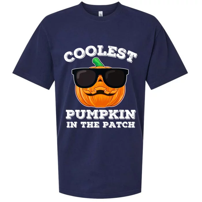 Funny Halloween Coolest Pumpkin In The Patch Gift Sueded Cloud Jersey T-Shirt