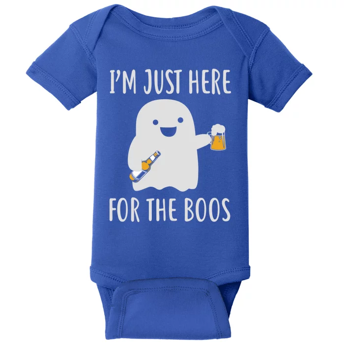 Funny Halloween Costume Im Just Here For The Boos Gift Baby Bodysuit