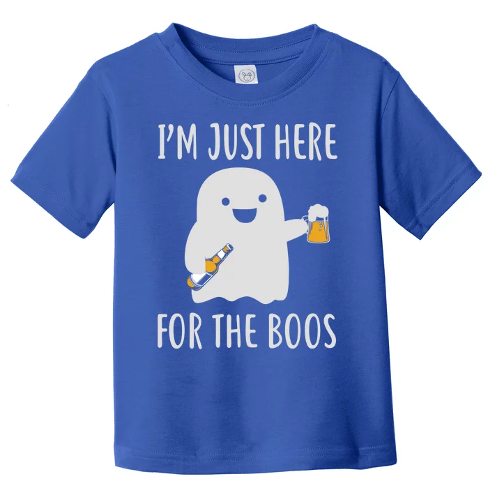 Funny Halloween Costume Im Just Here For The Boos Gift Toddler T-Shirt