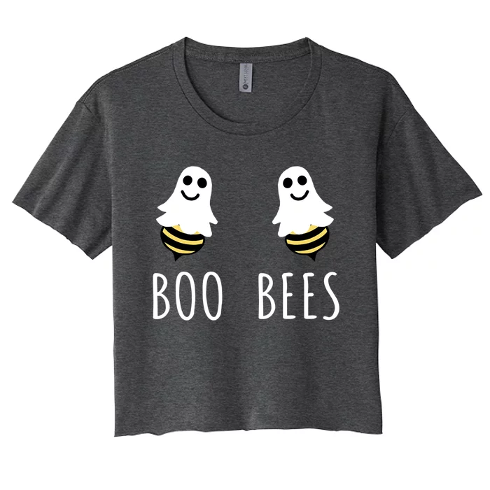 Funny Halloween Costume Boo Bees Gift Cute Gift Women's Crop Top Tee