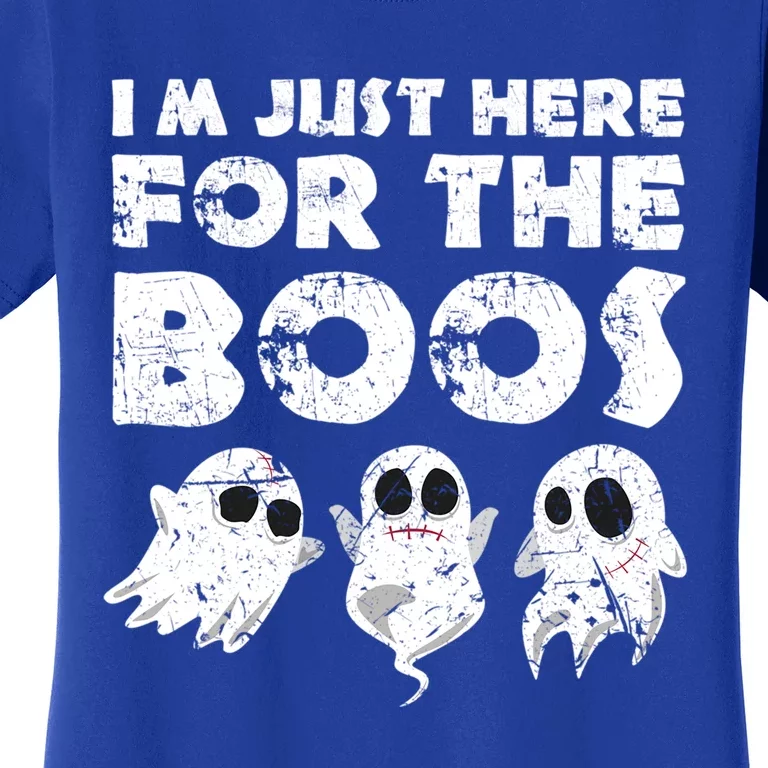 Funny Halloween Cute Gift Im Just Here For The Boos Great Gift Women's T-Shirt