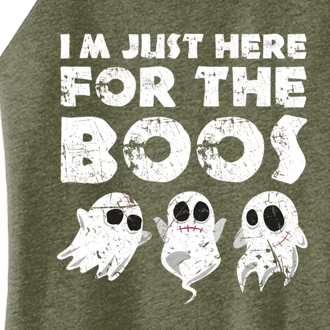 Funny Halloween Cute Gift Im Just Here For The Boos Great Gift Women’s Perfect Tri Rocker Tank