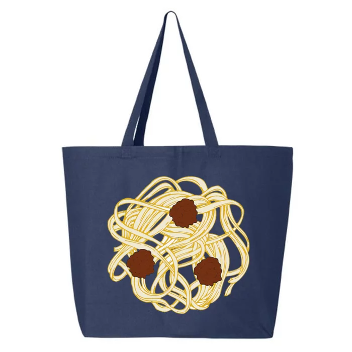 Funny Halloween Costume Food Spaghetti Meatballs Simple Safe 25L Jumbo Tote