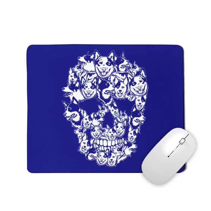 Fun Halloween Costume Skull Australian Cattle Dog Lover Mousepad