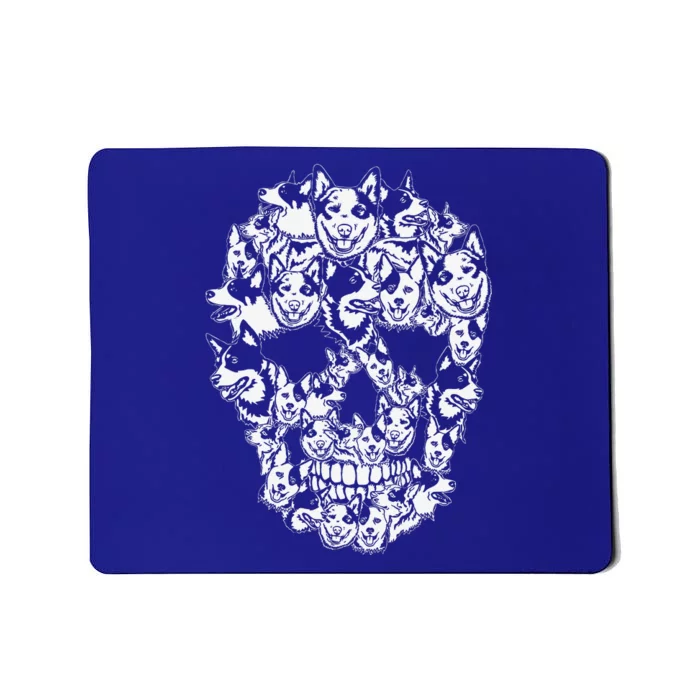 Fun Halloween Costume Skull Australian Cattle Dog Lover Mousepad