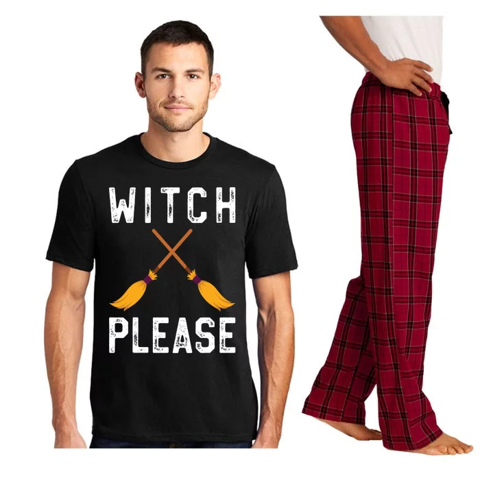 Funny Halloween Costume Gift Witch Please Witch Halloween Gift Pajama Set