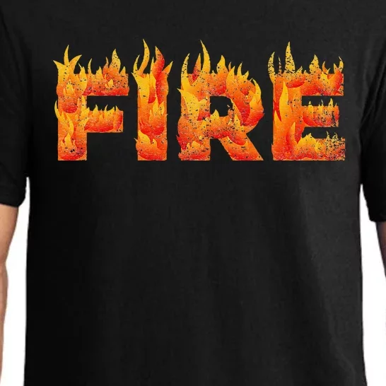 FIRE HALLOWEEN COSTUME FIRE AND ICE MATCHING COUPLES Pajama Set