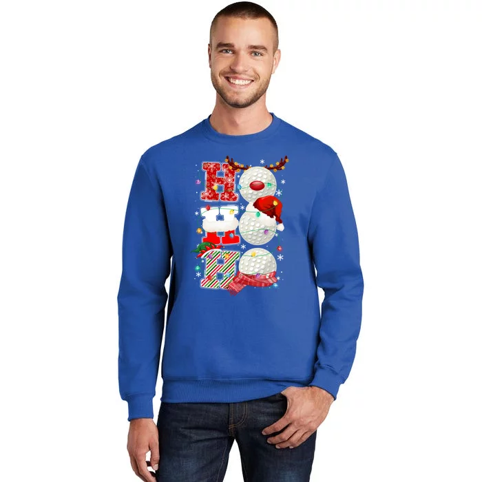 Funny Hockey Christmas Ugly Sweater Hockey Xmas Outfit Meaningful Gift Tall Sweatshirt