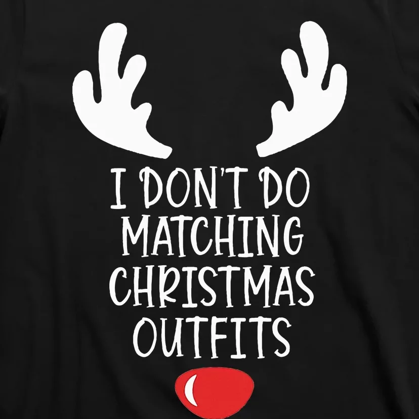 Festive Holiday Coordination Unique Couple Christmas Attire T-Shirt