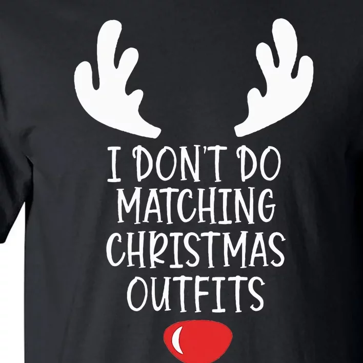 Festive Holiday Coordination Unique Couple Christmas Attire Tall T-Shirt