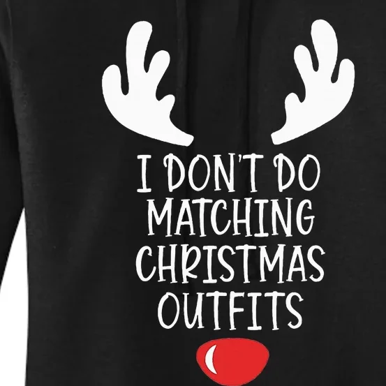 Festive Holiday Coordination Unique Couple Christmas Attire Women's Pullover Hoodie