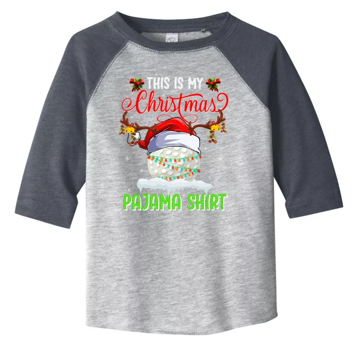 Funny Hockey Christmas Ugly Sweater Hockey Xmas Outfit Gift Toddler Fine Jersey T-Shirt