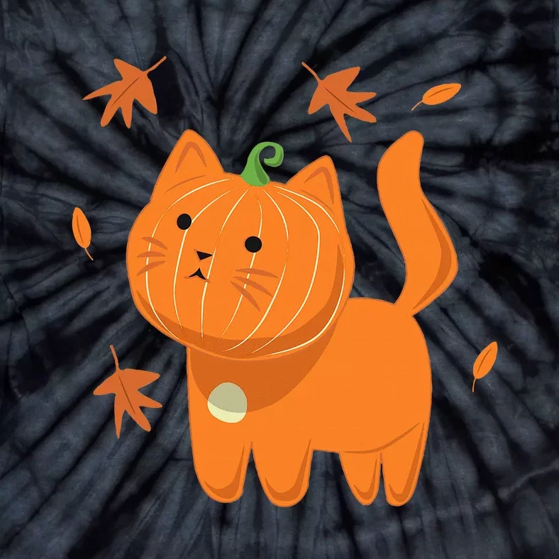 Funny Halloween Cat Cat Pumpkin Jack O Lantern Gift Tie-Dye T-Shirt