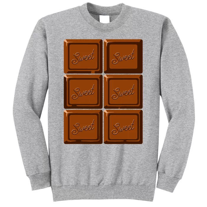 Funny Halloween Costume Chocolate Bar Tall Sweatshirt