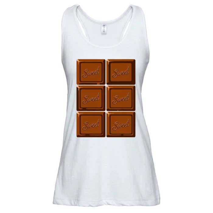 Funny Halloween Costume Chocolate Bar Ladies Essential Flowy Tank