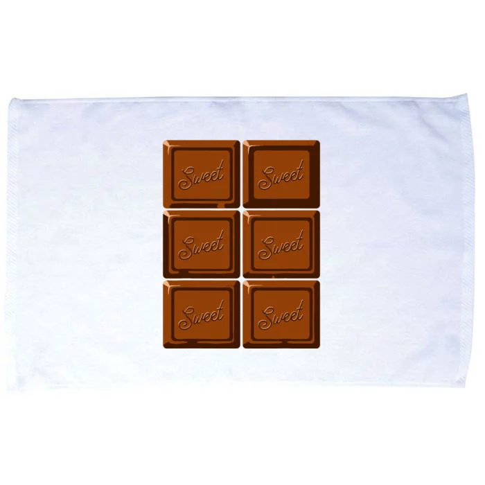 Funny Halloween Costume Chocolate Bar Microfiber Hand Towel