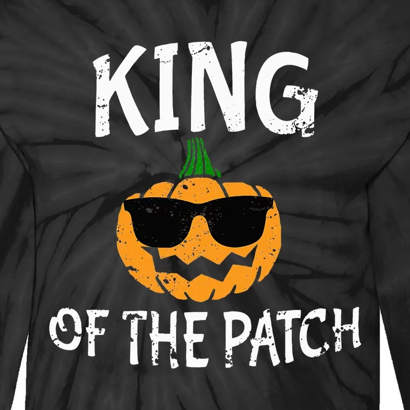 Funny Halloween Costume Reigning Patch Royalty Tie-Dye Long Sleeve Shirt