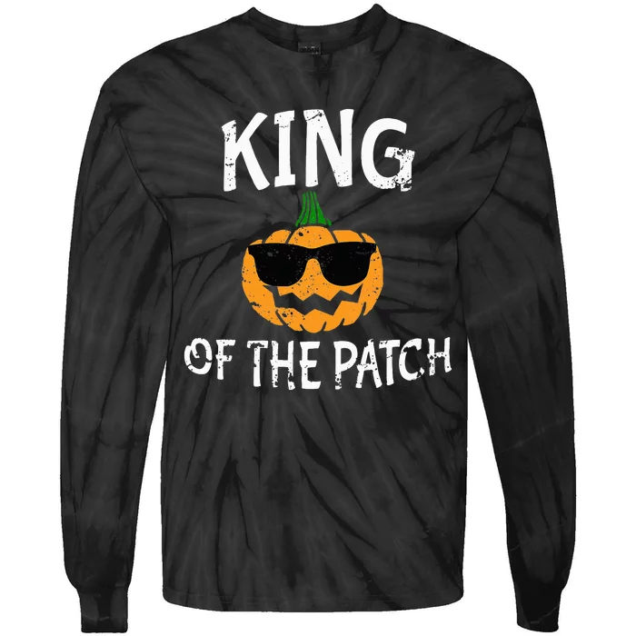 Funny Halloween Costume Reigning Patch Royalty Tie-Dye Long Sleeve Shirt