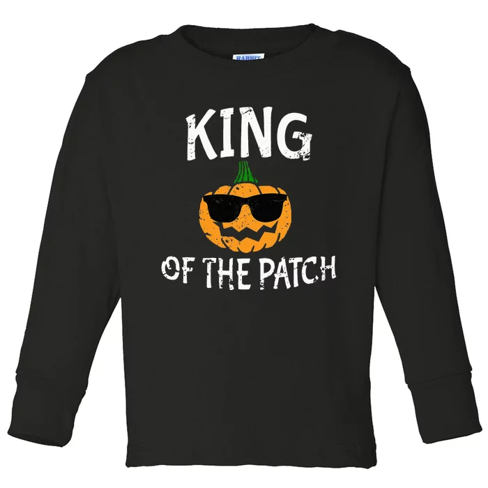 Funny Halloween Costume Reigning Patch Royalty Toddler Long Sleeve Shirt