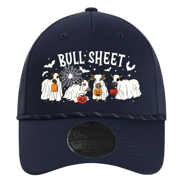 Funny Halloween Cow Bull Sheet Cow Ghost Spooky Season Farm Performance The Dyno Cap