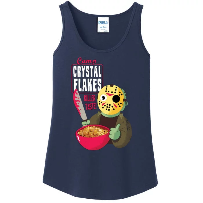 Funny Halloween Camp Crystal Flakes Ladies Essential Tank