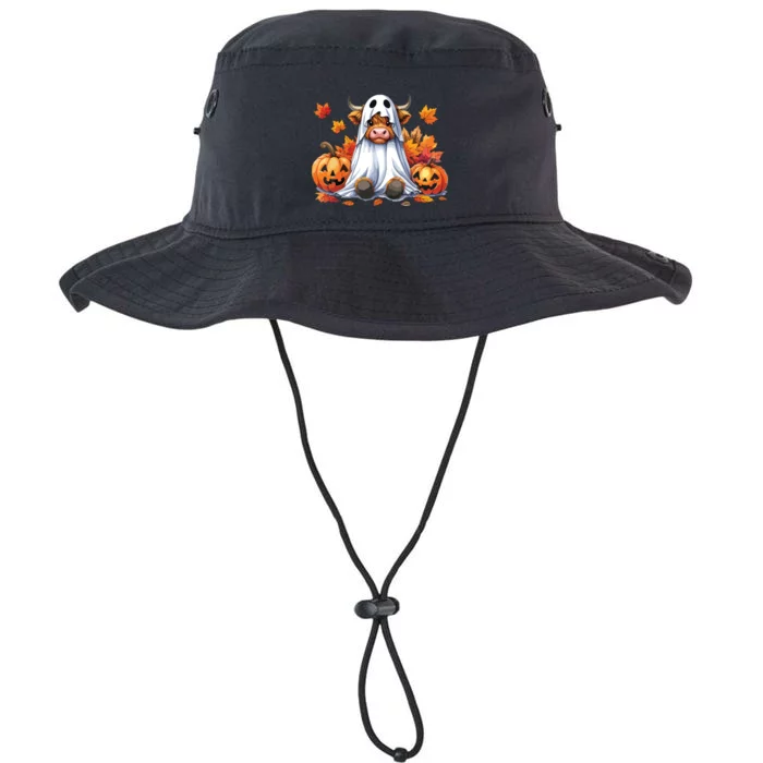 Funny Halloween Cow Bull Sheet Cow Ghost Spooky Season Farm Legacy Cool Fit Booney Bucket Hat