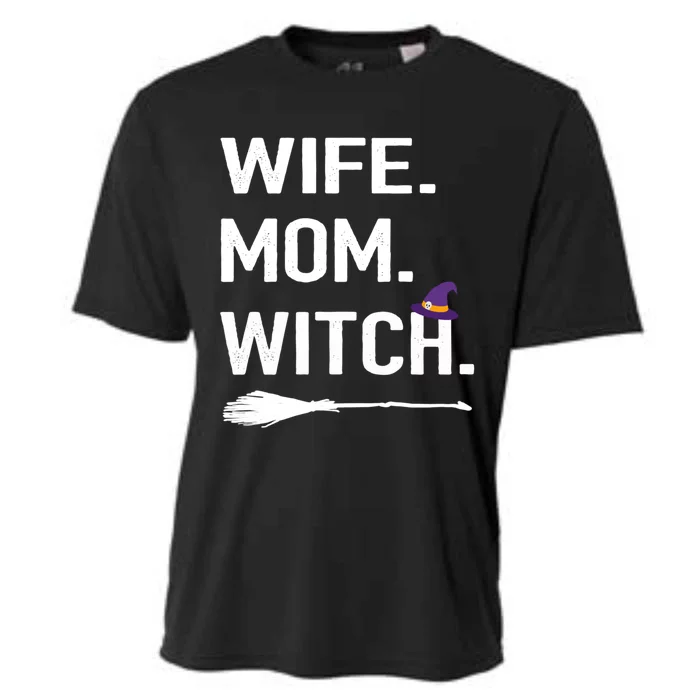 Funny Halloween Costume Gift Mommy Wife Mom Witch Great Gift Cooling Performance Crew T-Shirt