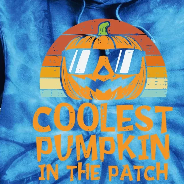 Funny Halloween Coolest Pumpkin In The Patch Cute Gift Tie Dye Hoodie