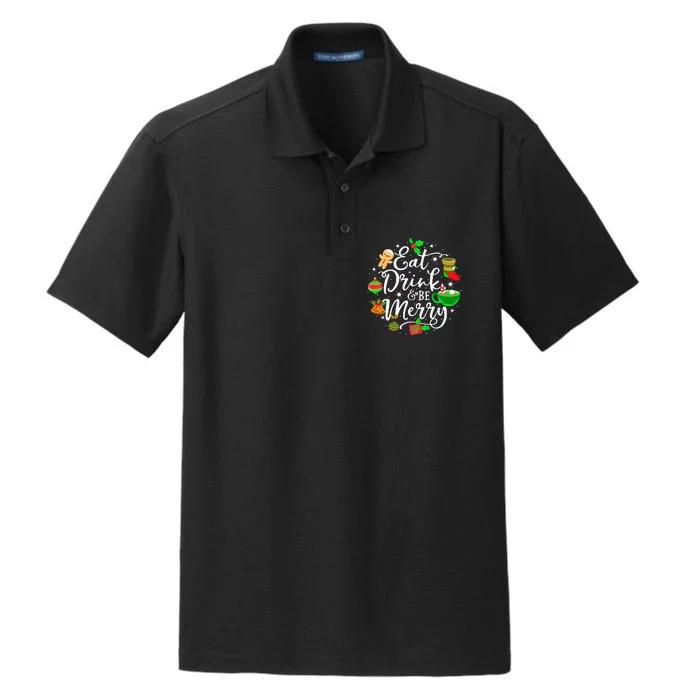 Festive Holiday Cheerful Christmas Lights Decoration Dry Zone Grid Performance Polo