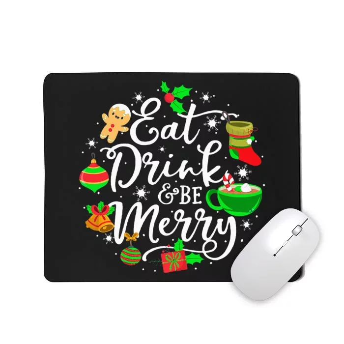 Festive Holiday Cheerful Christmas Lights Decoration Mousepad