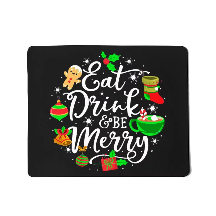 Festive Holiday Cheerful Christmas Lights Decoration Mousepad