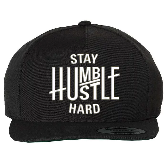 Funny Hustle Design For Men And Women Cool Humble Family Wool Snapback Cap