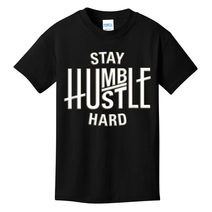 Funny Hustle Design For Men And Women Cool Humble Family Kids T-Shirt