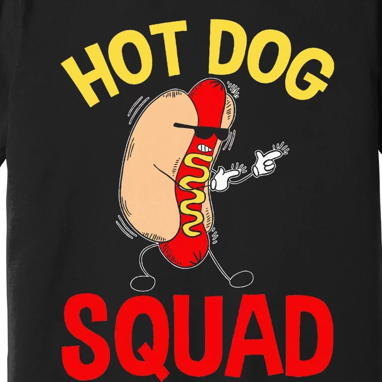 Funny Hot Dog Squad Hot Dog Premium T-Shirt