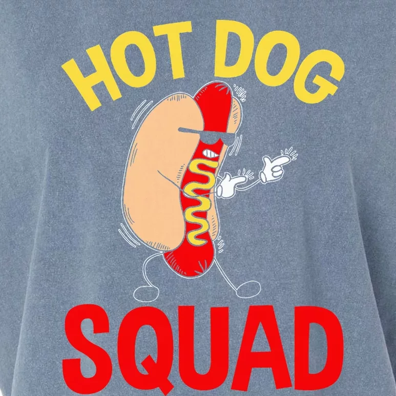 Funny Hot Dog Squad Hot Dog Garment-Dyed Women's Muscle Tee