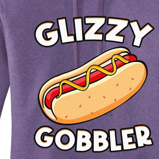 Funny Hot Dog Glizzy Gobbler Number One Glizzy Gladiator Women's Pullover Hoodie